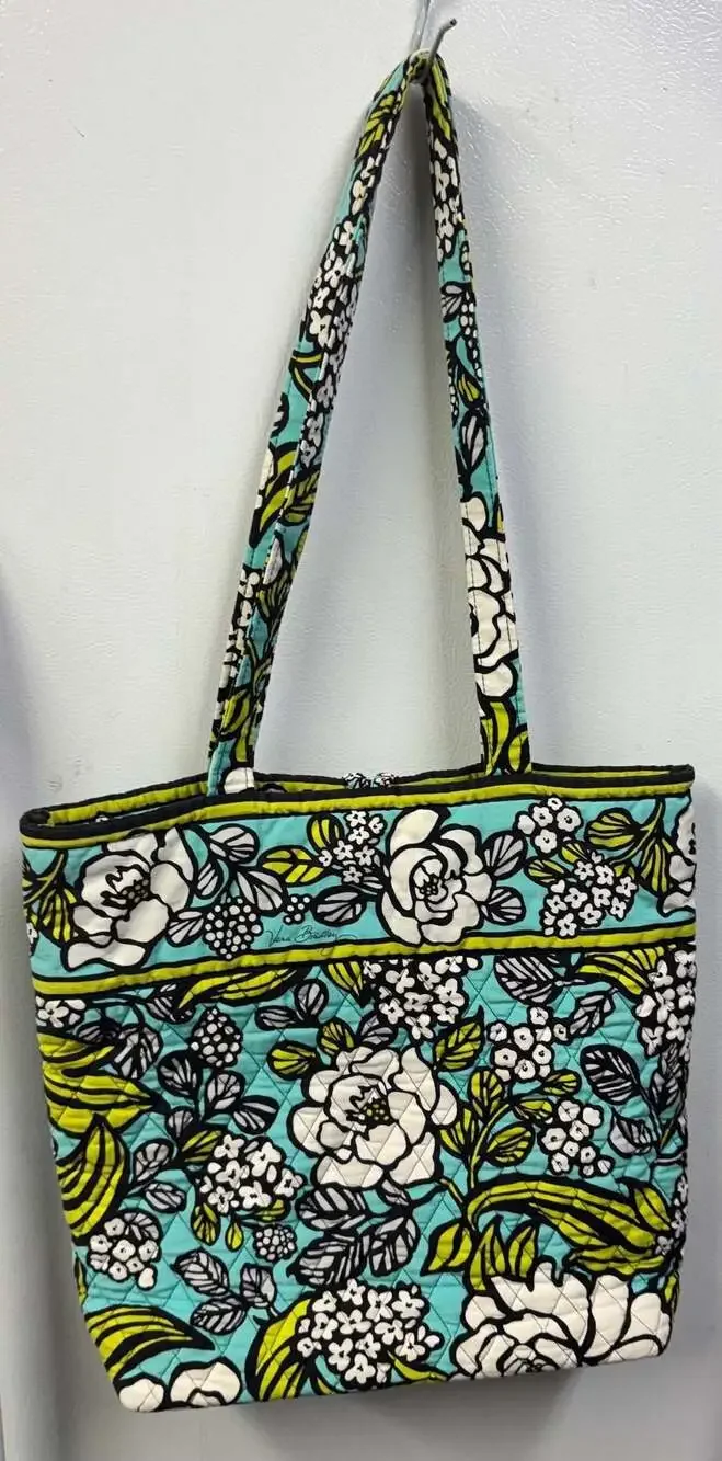 Vera Bradley Island Blooms Quilted Tote Bag with Toggle Closure